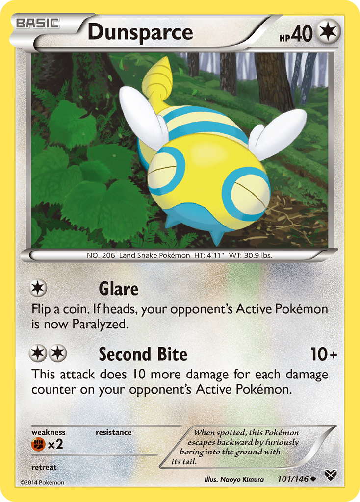 Dunsparce (101/146) [XY: Base Set] Pokemon Single Pokémon  | Multizone: Comics And Games