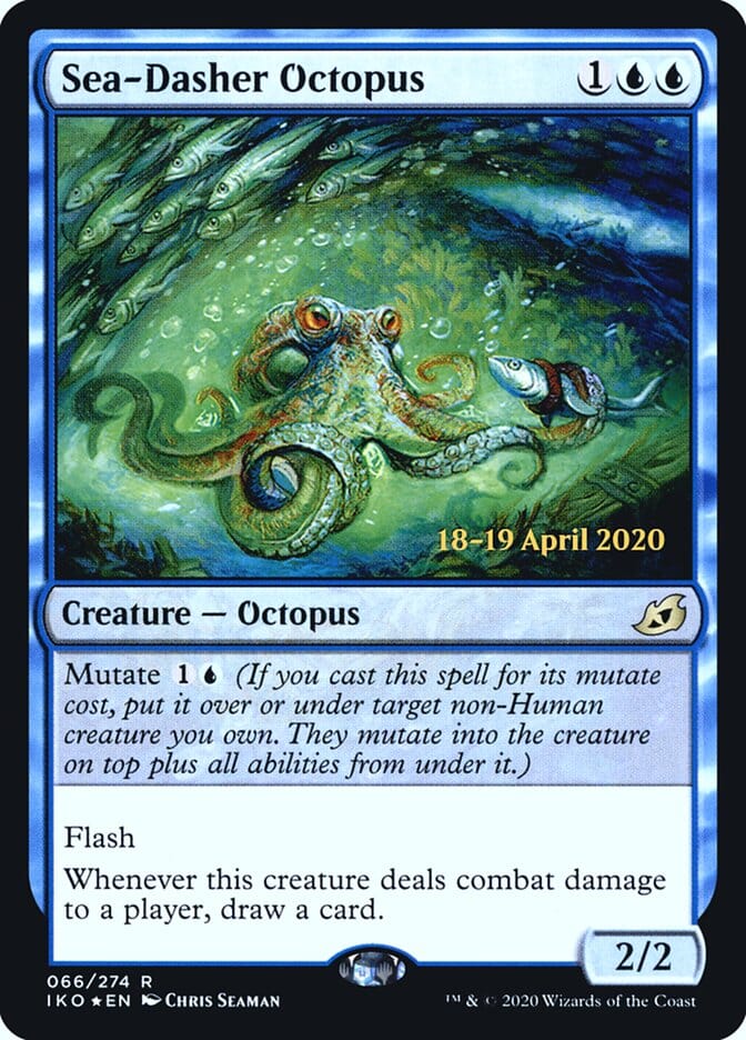 Sea-Dasher Octopus [Ikoria: Lair of Behemoths Prerelease Promos] MTG Single Magic: The Gathering  | Multizone: Comics And Games