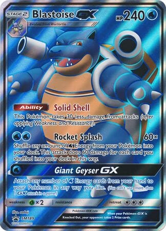 Blastoise GX (SM189) (Jumbo Card) [Sun & Moon: Black Star Promos] Pokemon Single Pokémon  | Multizone: Comics And Games