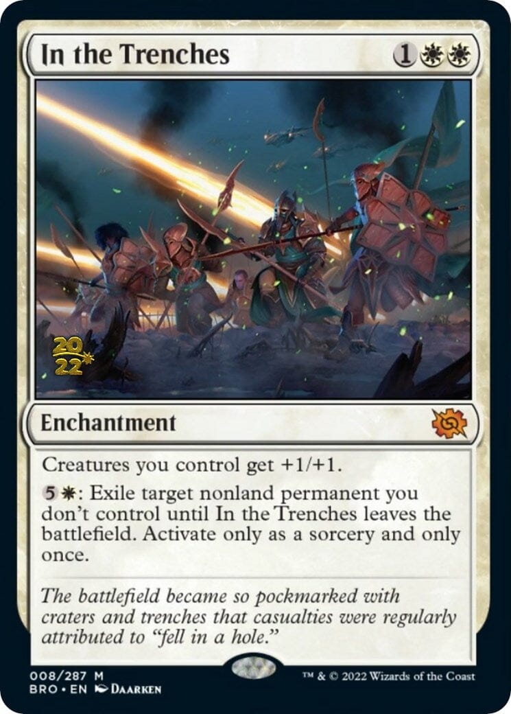 In the Trenches [The Brothers' War: Prerelease Promos] MTG Single Magic: The Gathering  | Multizone: Comics And Games