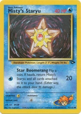 Misty's Staryu (92/132) [Gym Challenge Unlimited] Pokemon Single Pokémon  | Multizone: Comics And Games