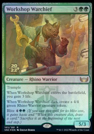 Workshop Warchief [Streets of New Capenna Prerelease Promos] MTG Single Magic: The Gathering  | Multizone: Comics And Games
