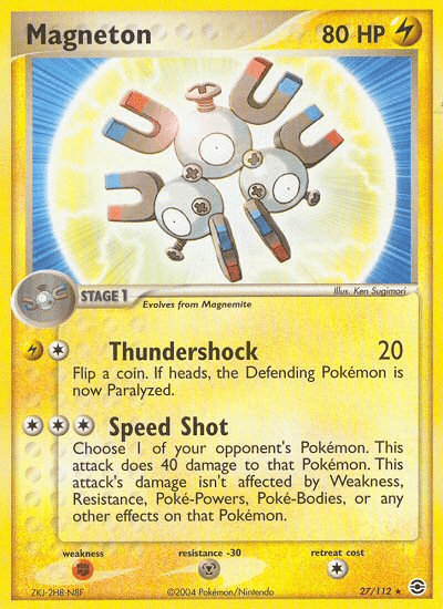 Magneton (27/112) [EX: FireRed & LeafGreen] Pokemon Single Pokémon  | Multizone: Comics And Games