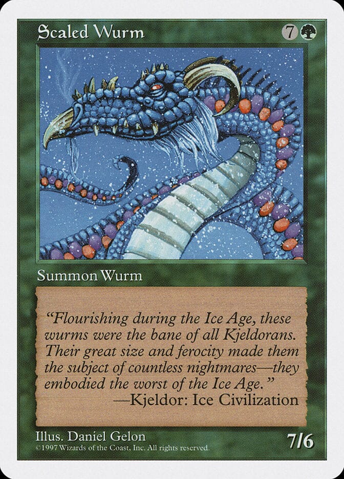 Scaled Wurm [Fifth Edition] MTG Single Magic: The Gathering  | Multizone: Comics And Games