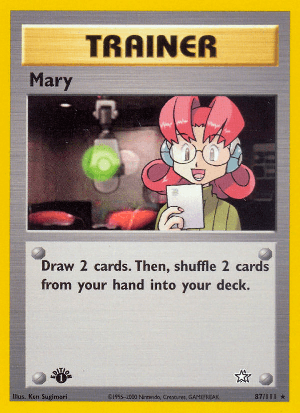 Mary (87/111) [Neo Genesis 1st Edition] Pokemon Single Pokémon  | Multizone: Comics And Games
