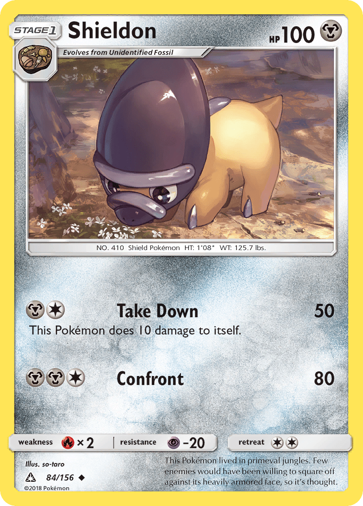 Shieldon (84/156) [Sun & Moon: Ultra Prism] Pokemon Single Pokémon  | Multizone: Comics And Games