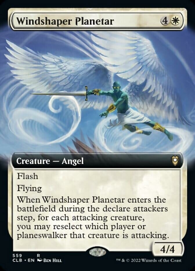 Windshaper Planetar (Extended Art) [Commander Legends: Battle for Baldur's Gate] MTG Single Magic: The Gathering  | Multizone: Comics And Games