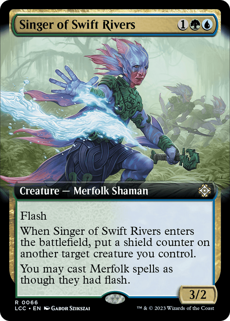 Singer of Swift Rivers (Extended Art) [The Lost Caverns of Ixalan Commander] MTG Single Magic: The Gathering  | Multizone: Comics And Games