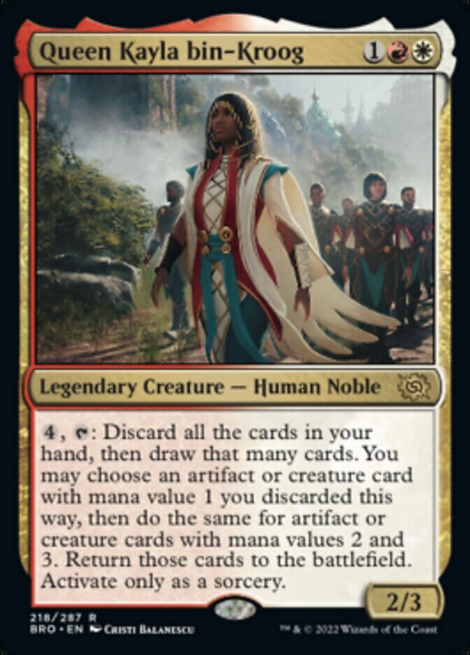 Queen Kayla bin-Kroog [The Brothers' War] MTG Single Magic: The Gathering  | Multizone: Comics And Games