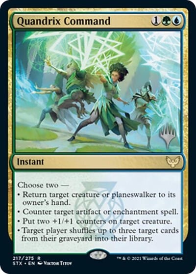 Quandrix Command (Promo Pack) [Strixhaven: School of Mages Promos] MTG Single Magic: The Gathering  | Multizone: Comics And Games