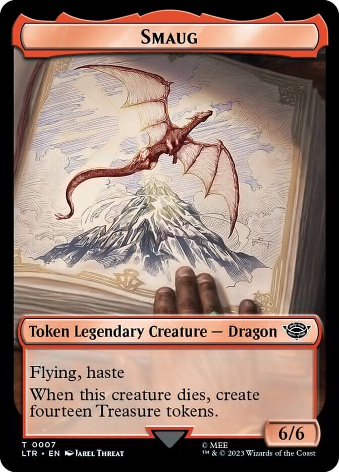 Smaug Token [The Lord of the Rings: Tales of Middle-Earth Tokens] MTG Single Magic: The Gathering  | Multizone: Comics And Games