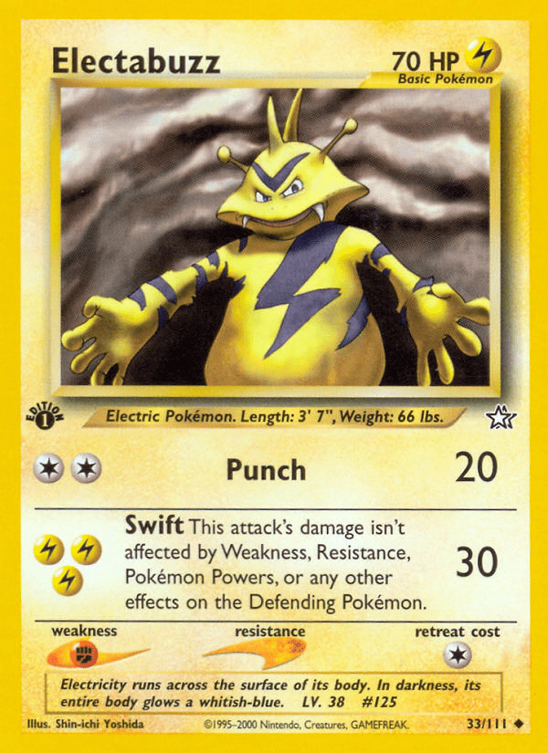 Electabuzz (33/111) [Neo Genesis 1st Edition] Pokemon Single Pokémon  | Multizone: Comics And Games