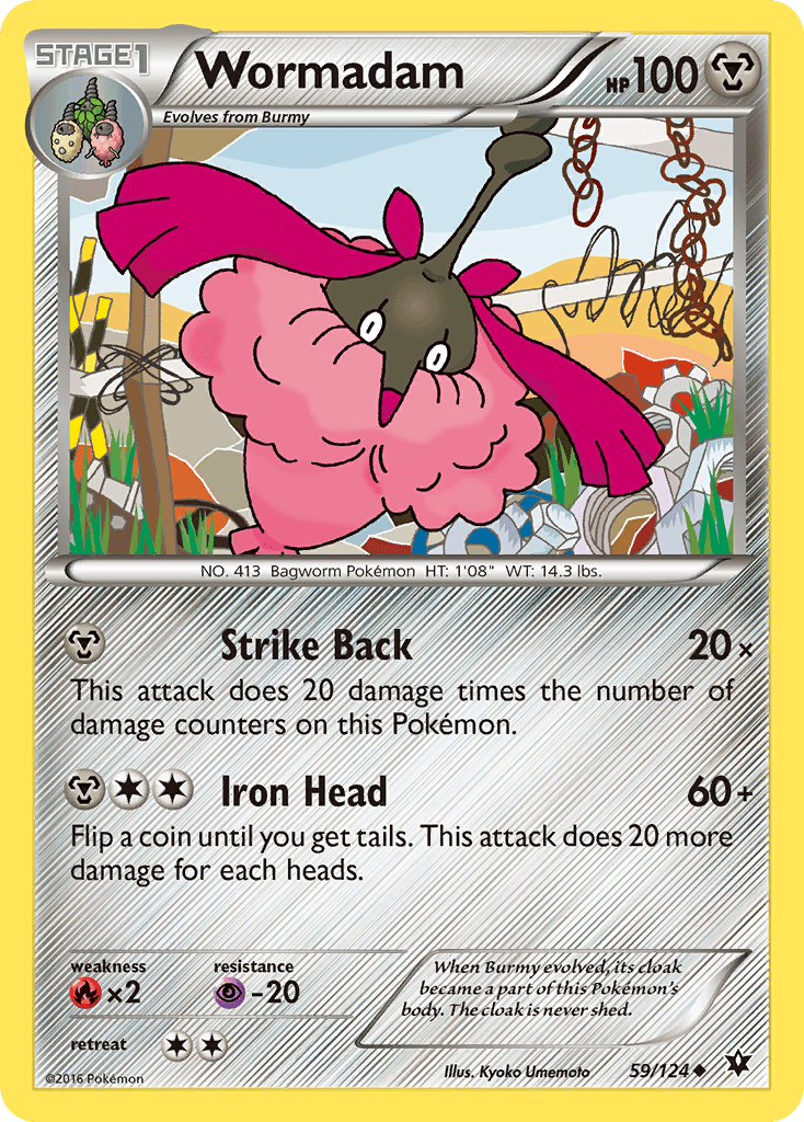 Wormadam (59/124) [XY: Fates Collide] Pokemon Single Pokémon  | Multizone: Comics And Games