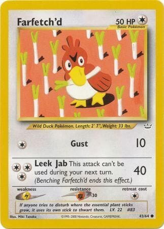 Farfetch'd (43/64) [Neo Revelation Unlimited] Pokemon Single Pokémon  | Multizone: Comics And Games