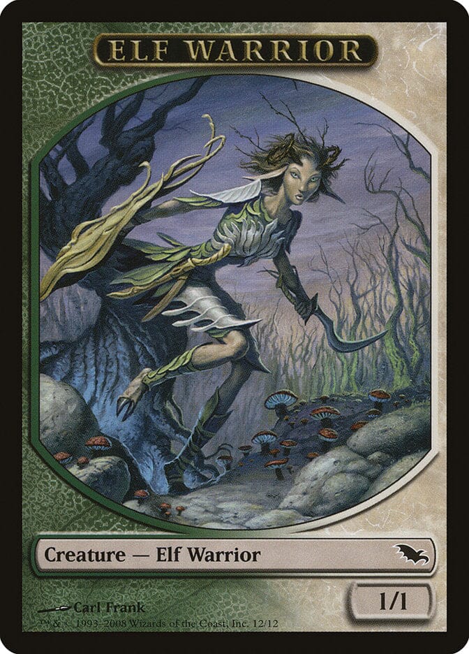 Elf Warrior (12/12) [Shadowmoor Tokens] MTG Single Magic: The Gathering  | Multizone: Comics And Games