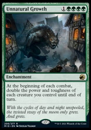 Unnatural Growth (Promo Pack) [Innistrad: Midnight Hunt Promos] MTG Single Magic: The Gathering  | Multizone: Comics And Games