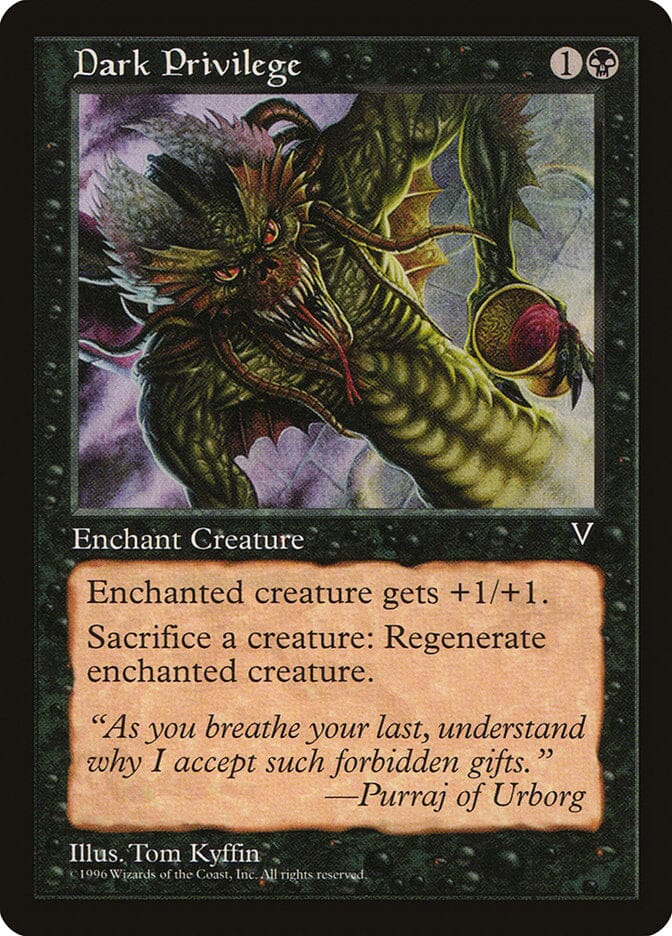 Dark Privilege [Visions] MTG Single Magic: The Gathering  | Multizone: Comics And Games