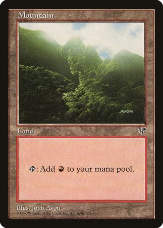 Mountain (Green) [Mirage] MTG Single Magic: The Gathering  | Multizone: Comics And Games