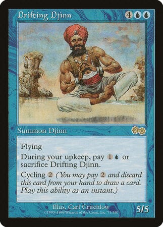 Drifting Djinn [Urza's Saga] MTG Single Magic: The Gathering  | Multizone: Comics And Games