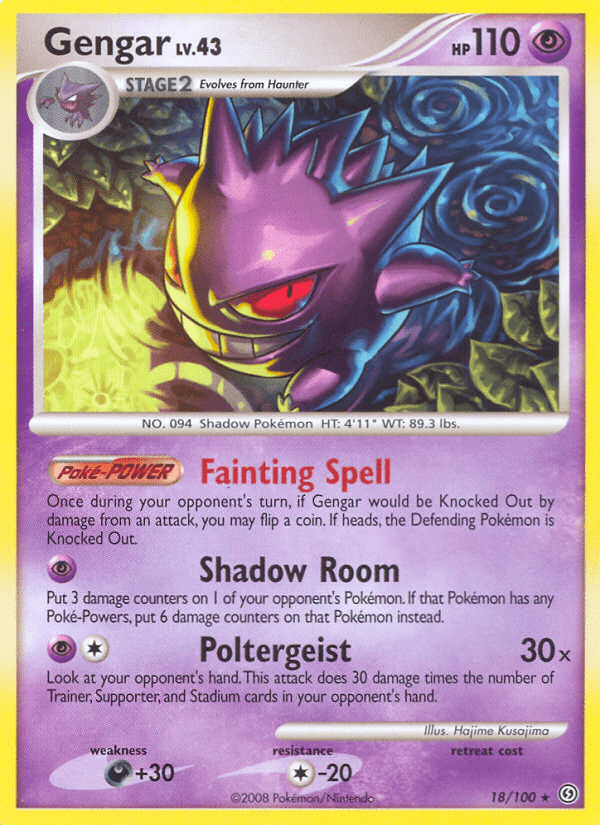 Gengar (18/100) [Diamond & Pearl: Stormfront] Pokemon Single Pokémon  | Multizone: Comics And Games