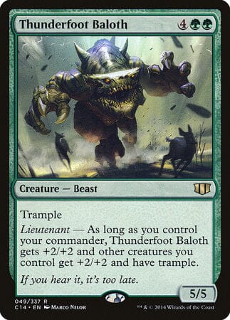Thunderfoot Baloth [Commander 2014] MTG Single Magic: The Gathering  | Multizone: Comics And Games