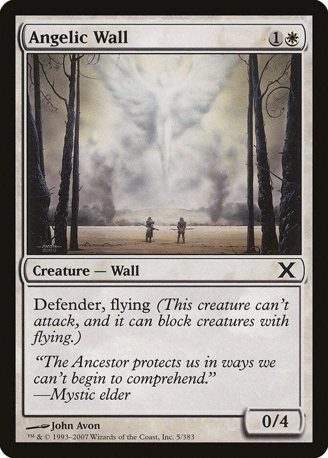 Angelic Wall [Tenth Edition] MTG Single Magic: The Gathering  | Multizone: Comics And Games