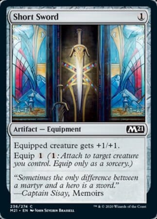 Short Sword [Core Set 2021] MTG Single Magic: The Gathering  | Multizone: Comics And Games