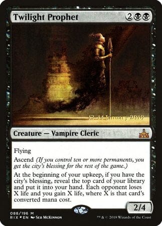 Twilight Prophet [Rivals of Ixalan Promos] MTG Single Magic: The Gathering  | Multizone: Comics And Games