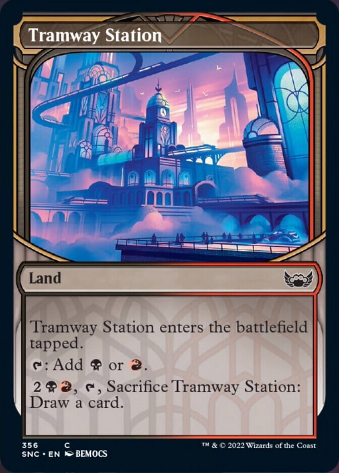 Tramway Station (Showcase Skyscraper) [Streets of New Capenna] MTG Single Magic: The Gathering  | Multizone: Comics And Games