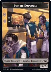 Zombie Employee // Treasure (013) Double-sided Token [Unfinity Tokens] MTG Single Magic: The Gathering  | Multizone: Comics And Games