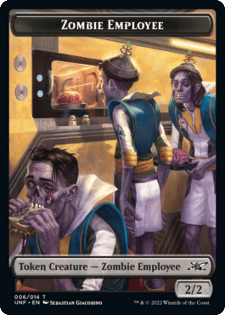Zombie Employee // Storm Crow Double-sided Token [Unfinity Tokens] MTG Single Magic: The Gathering  | Multizone: Comics And Games