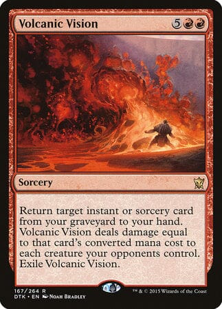 Volcanic Vision [Dragons of Tarkir] MTG Single Magic: The Gathering  | Multizone: Comics And Games