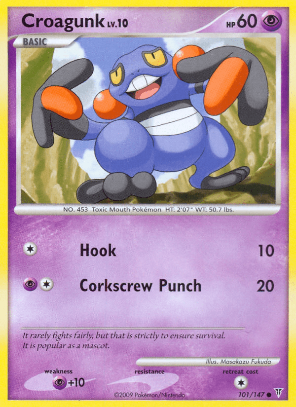 Croagunk (101/147) [Platinum: Supreme Victors] Pokemon Single Pokémon  | Multizone: Comics And Games