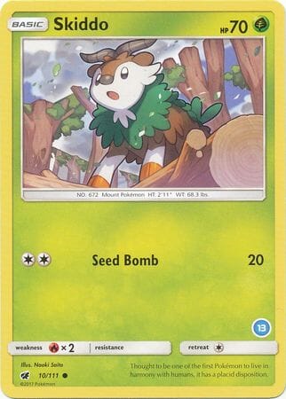 Skiddo (10/111) (Deck Exclusive #13) [Sun & Moon: Trainer Kit - Alolan Ninetales] Pokemon Single Pokémon  | Multizone: Comics And Games