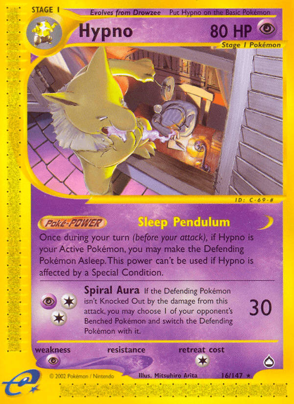Hypno (16/147) [Aquapolis] Pokemon Single Pokémon  | Multizone: Comics And Games