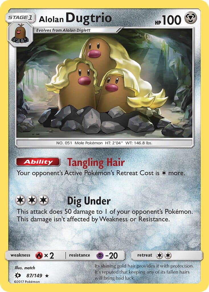 Alolan Dugtrio (87/149) (Cosmos Holo) (Blister Exclusive) [Sun & Moon: Base Set] Pokemon Single Pokémon  | Multizone: Comics And Games
