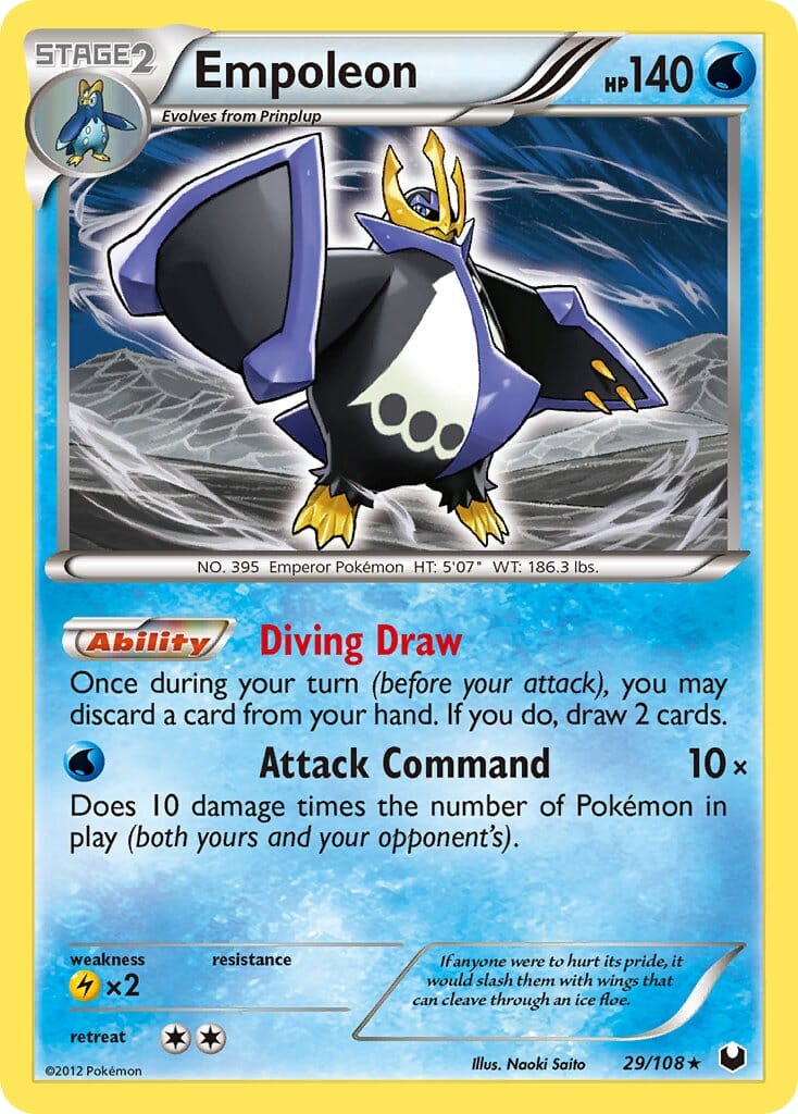 Empoleon (29/108) (Battle Arena Deck Exclusive) (Theme Deck Exclusive) [Black & White: Dark Explorers] Pokemon Single Pokémon  | Multizone: Comics And Games