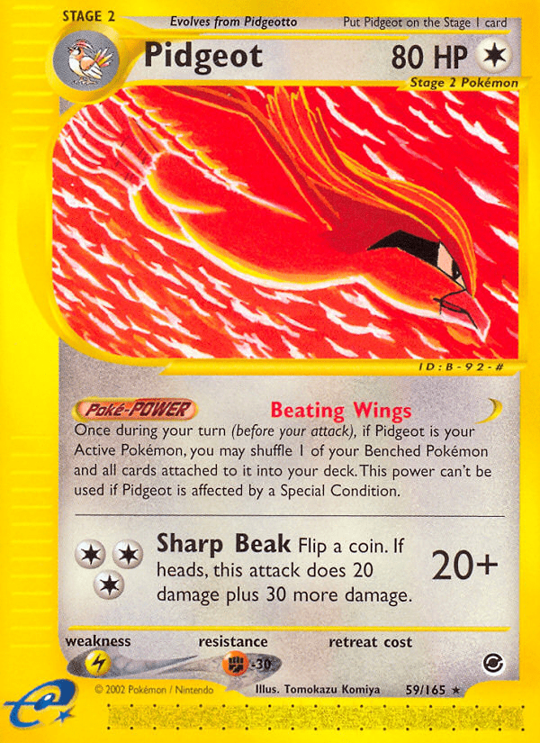 Pidgeot (59/165) [Expedition: Base Set] Pokemon Single Pokémon  | Multizone: Comics And Games