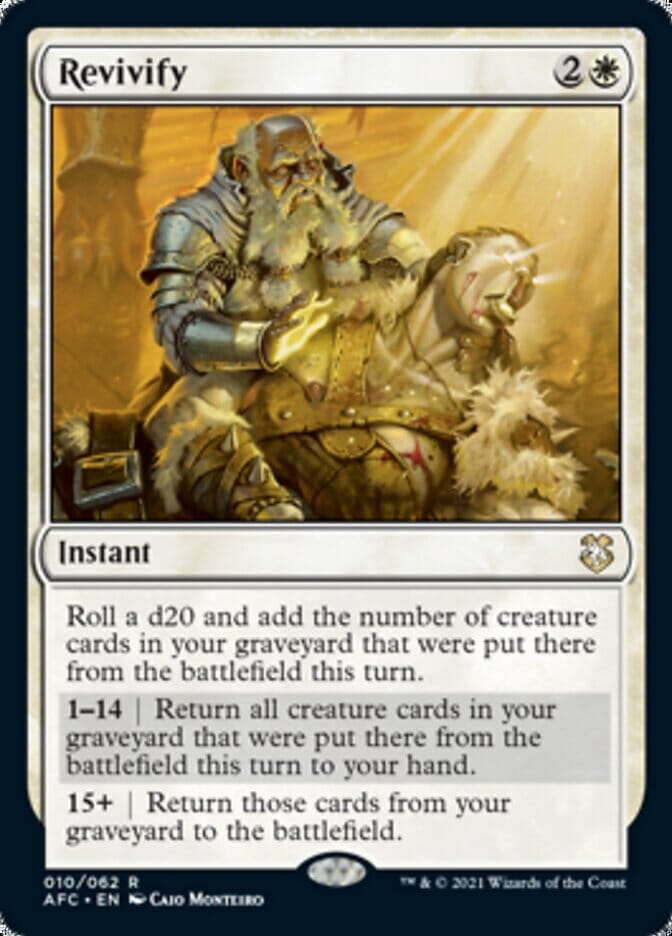 Revivify [Dungeons & Dragons: Adventures in the Forgotten Realms Commander] MTG Single Magic: The Gathering  | Multizone: Comics And Games