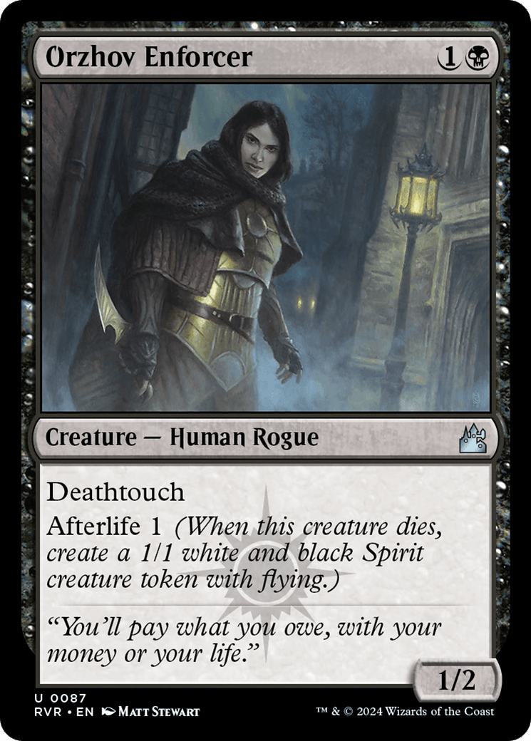 Orzhov Enforcer [Ravnica Remastered] MTG Single Magic: The Gathering  | Multizone: Comics And Games