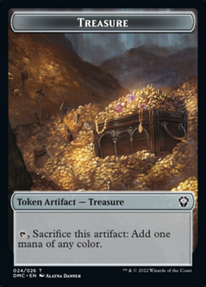 Elephant // Treasure Double-sided Token [Dominaria United Commander Tokens] MTG Single Magic: The Gathering  | Multizone: Comics And Games