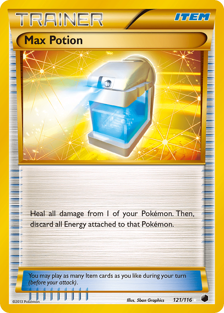 Max Potion (121/116) [Black & White: Plasma Freeze] Pokemon Single Pokémon  | Multizone: Comics And Games