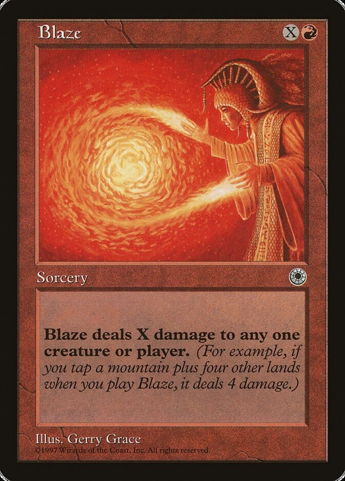 Blaze (No Flavor Text) [Portal] MTG Single Magic: The Gathering  | Multizone: Comics And Games