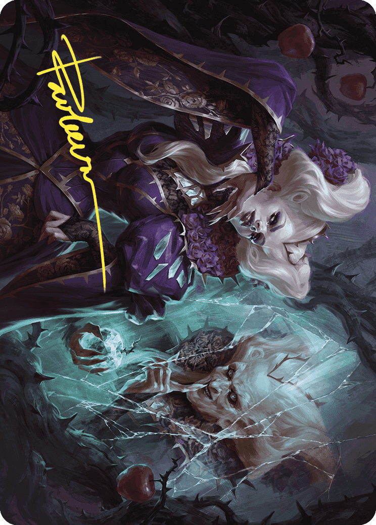 Conceited Witch Art Card (Gold-Stamped Signature) [Wilds of Eldraine Art Series] MTG Single Magic: The Gathering  | Multizone: Comics And Games