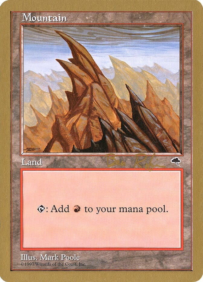 Mountain (br346) (Ben Rubin) [World Championship Decks 1998] MTG Single Magic: The Gathering  | Multizone: Comics And Games