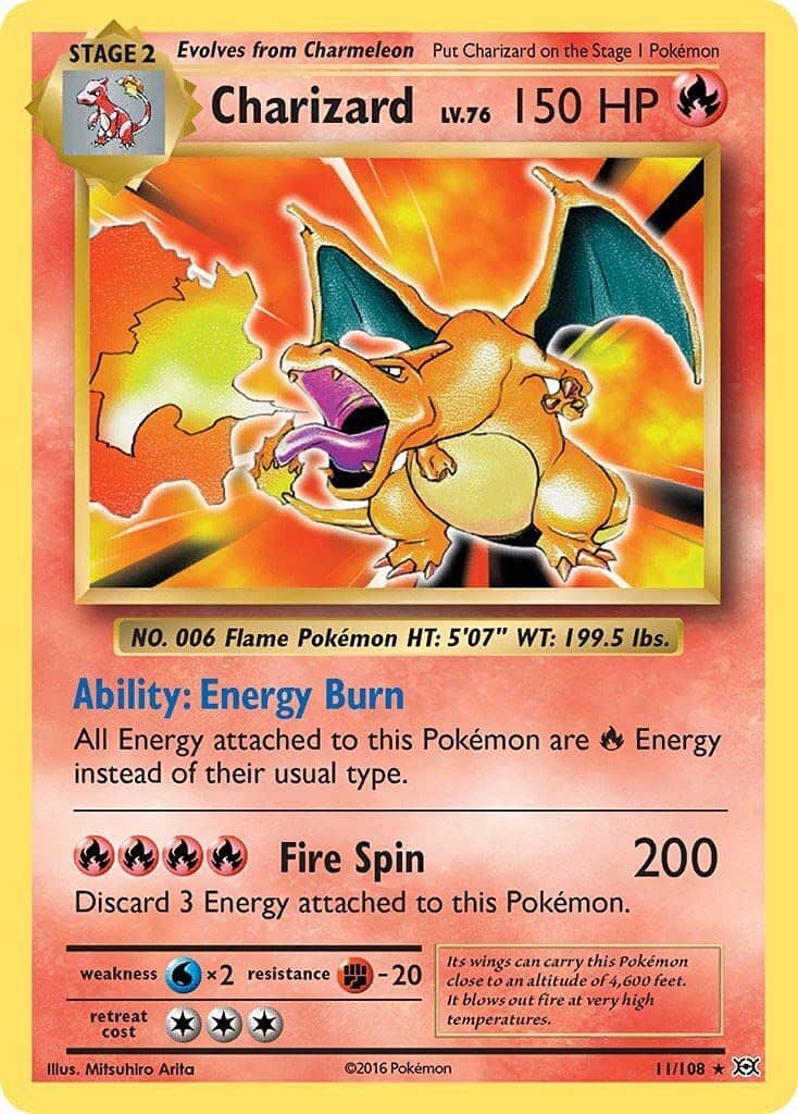 Charizard (11/108) [XY: Evolutions] Pokemon Single Pokémon  | Multizone: Comics And Games