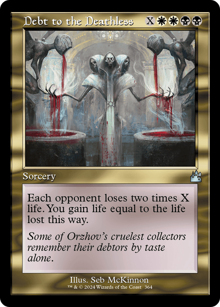 Debt to the Deathless (Retro Frame) [Ravnica Remastered] MTG Single Magic: The Gathering  | Multizone: Comics And Games