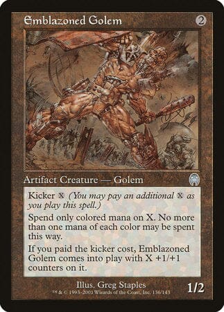 Emblazoned Golem [Apocalypse] MTG Single Magic: The Gathering  | Multizone: Comics And Games
