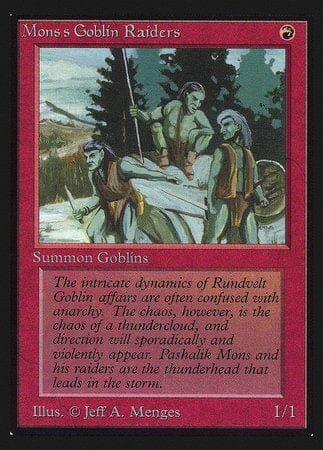 Mons's Goblin Raiders (IE) [Intl. Collectors’ Edition] MTG Single Magic: The Gathering  | Multizone: Comics And Games