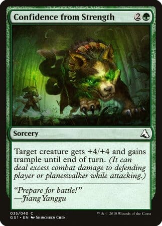 Confidence from Strength [Global Series Jiang Yanggu & Mu Yanling] MTG Single Magic: The Gathering  | Multizone: Comics And Games